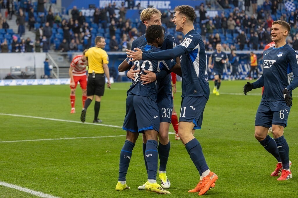 TSG Hoffenheim vs. Union Berlin (Sinsheim, Germany) | Sinsheim, Germany, 31. Jan. 2026: German Bundesliga, 2025/26 season, Matchday 20: TSG Hoffenheim vs. Union Berlin / Jubilation at Hoffenheim after Bazoumana Touré's goal - Realisiert mit Pictrs.com
