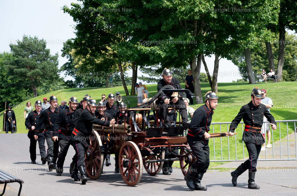 DSC_0608 | 14.06.2025,ble, Lorsch, vor der Königshalle Jugendwehr und Zeitreise durch die Geschichte der Feuerwehr, ,, Bild: Thomas Neu