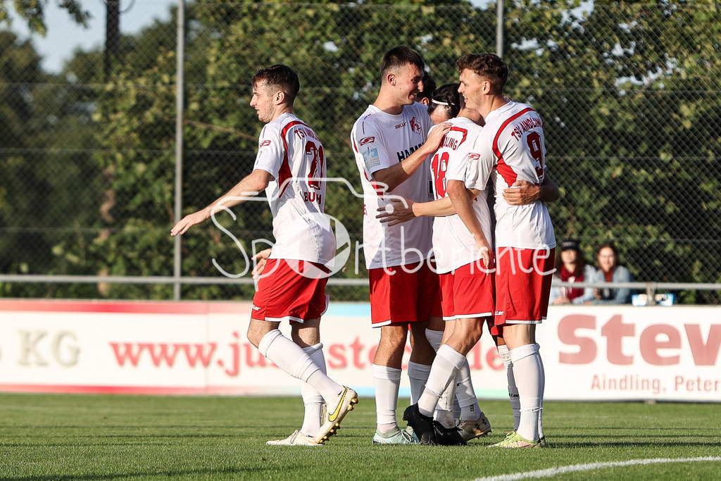 TSV Aindling - TSV 1896 Rain | Jubel nach 1-0