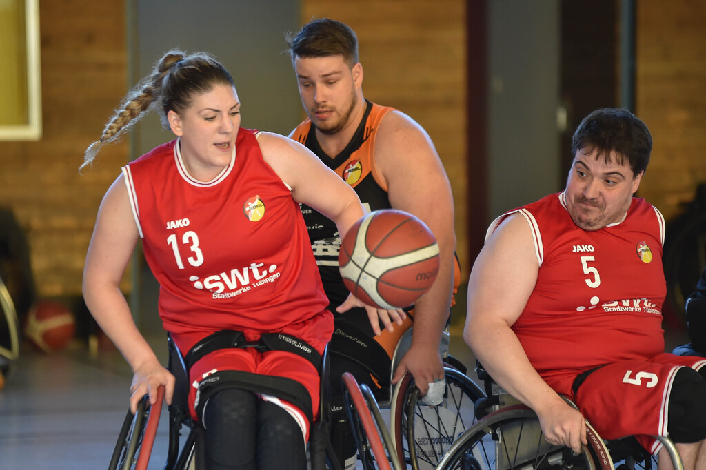 2024-10-26-0418 | RSKV Tuebingen vs. Hannover United 2, Rollstuhlbasketball, 2. Bundesliga Sued, 3. Spieltag, Saison 2024/2025, 26.10.2024, Foto: Ralph Kunze - Realisiert mit Pictrs.com