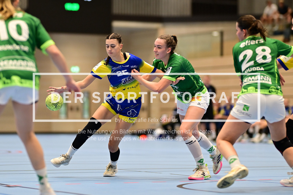 Handball I Frauen I Saison 2025-2026 I 3. Liga Staffel Nord I 2. Spieltag I Buxtehuder SV II - SC SFN Vechta I 54722 | Der Sportfotograf. - Realisiert mit Pictrs.com