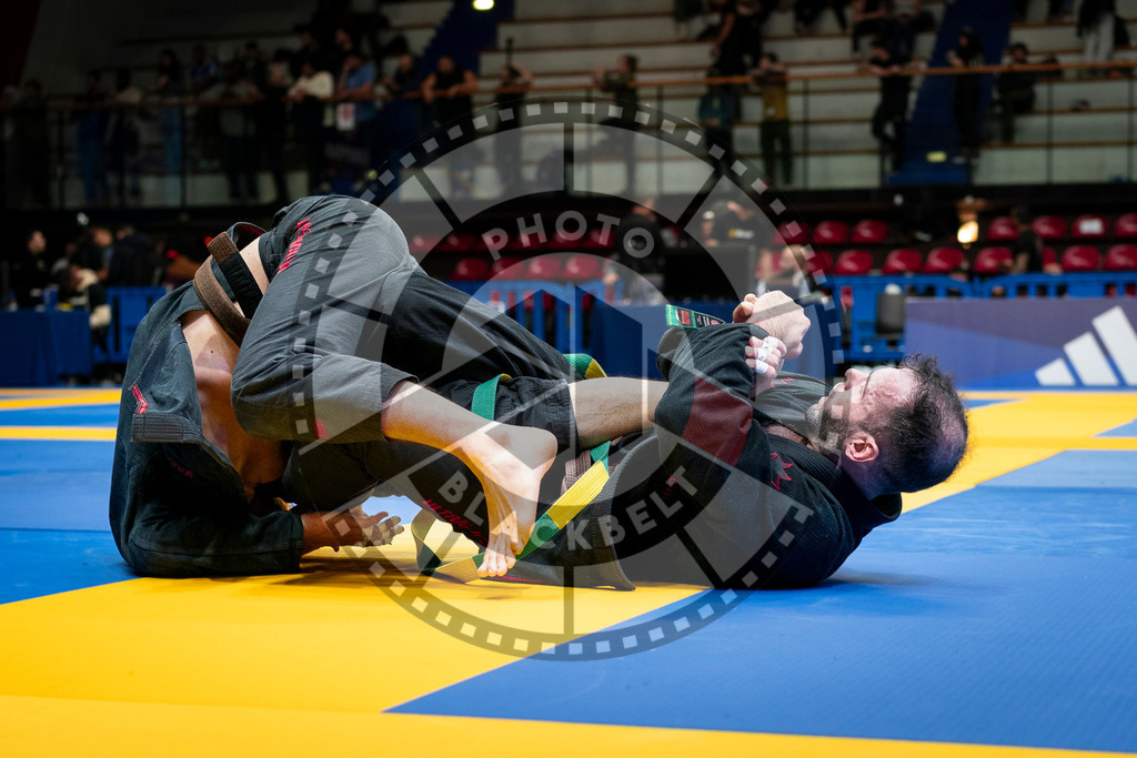 20240126PBB2027 | Fighters compete during the Brazilian Jiu-Jitsu European Championship of the IBJJF in Paris, France, on January 26, 2024.