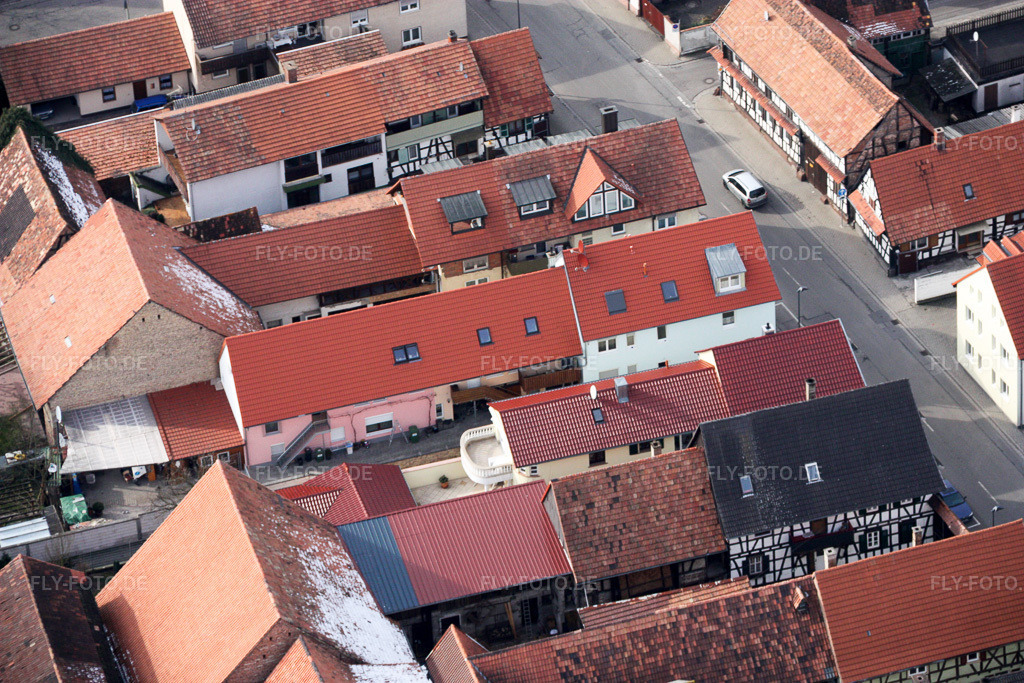 Luftbild: Rheinstr in Kandel im Bundesland Rheinland-Pfalz in Deutschland. Foto: IMG_16922.jpg vom 15.02.2009 durch Werner Riehm/FLY-FOTO.de