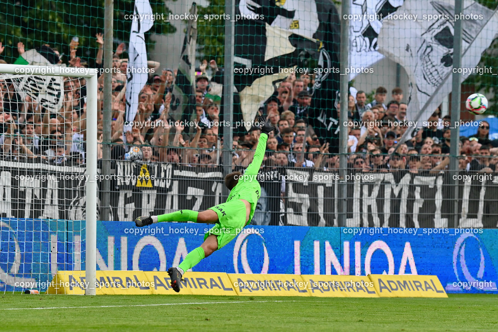 SAK vs. SK Sturm 22.7.2023 | #1 Kristijan Kondic, Flugeinlage