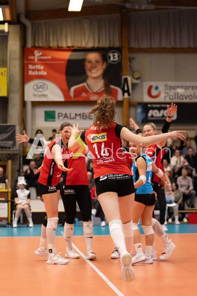 Volleyball I Frauen I Saison 2025-2026 I Volleyball NLA | Women I  Playoffs Finals 2/5 I  VC Kanti Schaffhausen - viteos NUC I  10.04.2026 | VC Kanti Schaffhausen Spielerinnen - Realisiert mit Pictrs.com