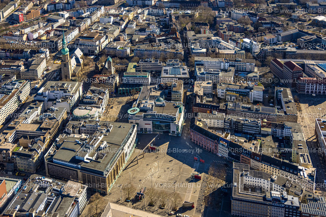Dortmund250300301 | Luftbild, Geschäftszentrum Hansa-CarrÃ© mit Sportscheck, Platz Alter Markt und Hansaplatz, Innenstadt mit Sankt Reinoldikirche, City, Dortmund, Ruhrgebiet, Nordrhein-Westfalen, Deutschland