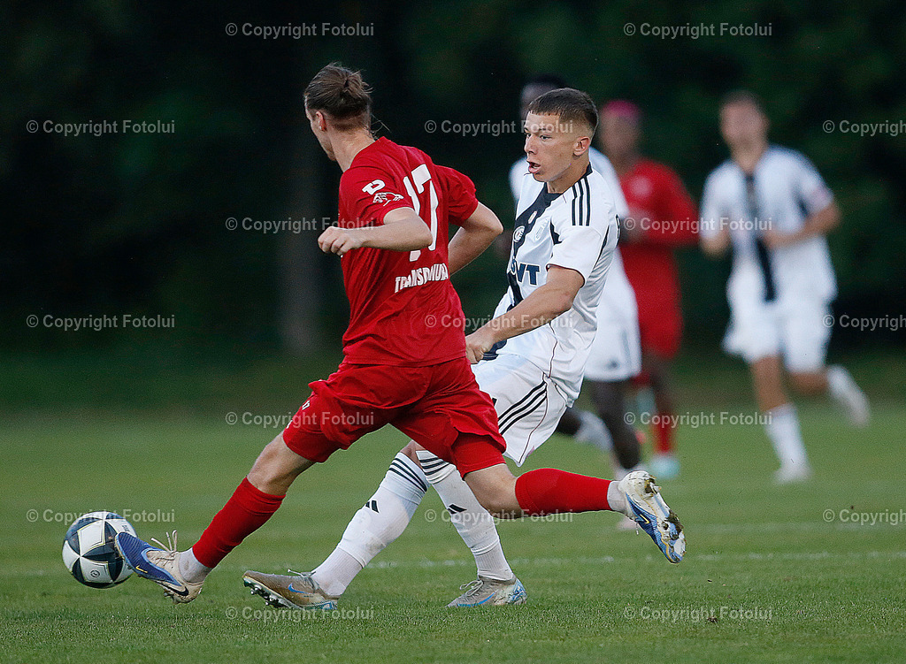 A_LUI_150825_27 | SPORT,FUSSBALL,REGIONALLIGA MITTE ASKOE OEDT-SPG LASK AMATEURE 15.08.2025 IM BILD : SIMON GASPERLMAYR (OEDT) UND FILIP PEROVIC (LASK/AMATEURE) FOTO.FOTLUI
