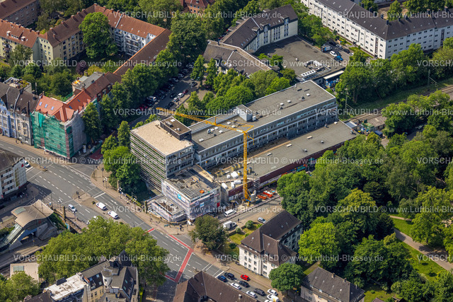 Dortmund240507193 | Luftbild, Baustelle Gebäude SfH Stiftung für Hochschulzulassung, Möller Brücke, Dortmund, Ruhrgebiet, Nordrhein-Westfalen, Deutschland