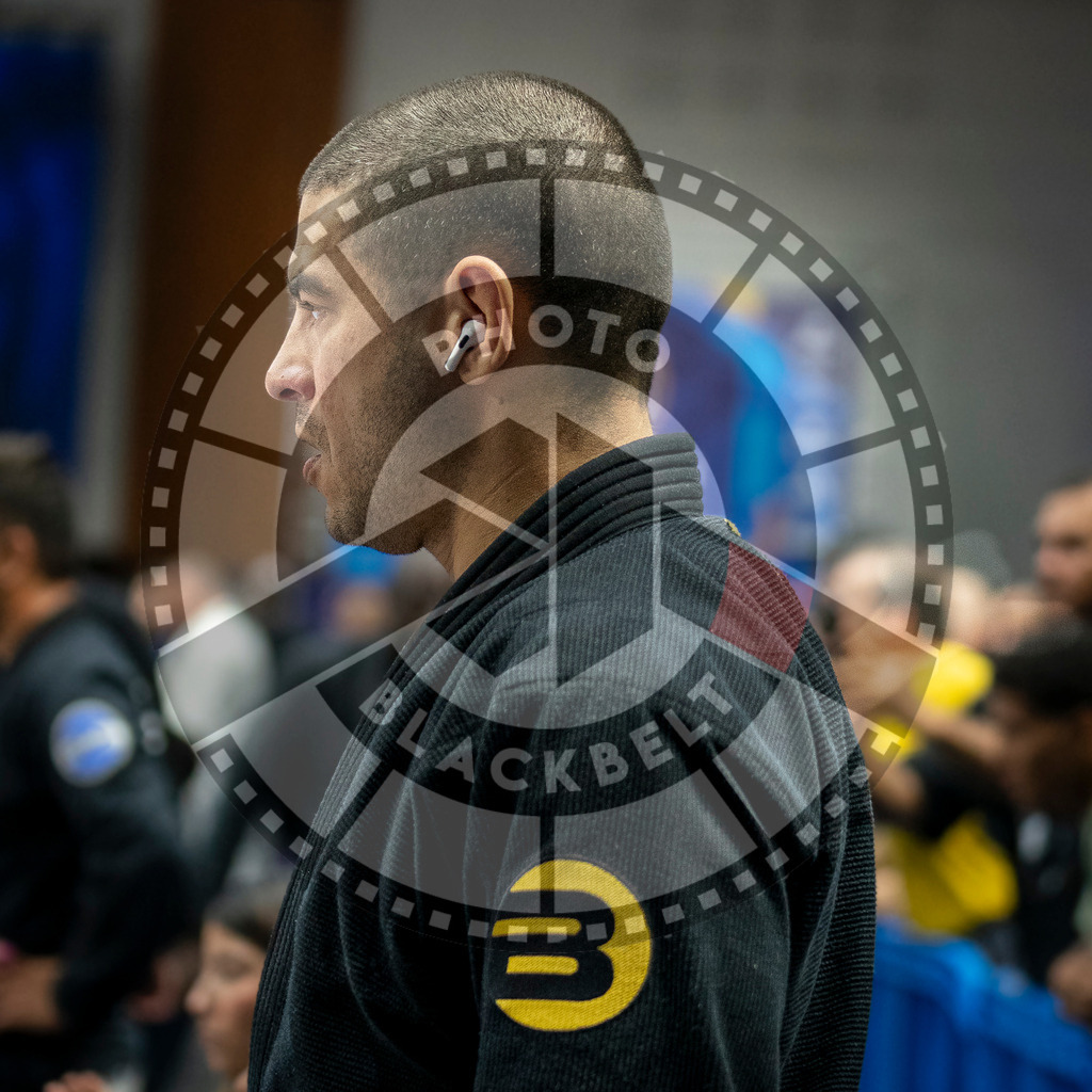 20240125PBB00591 | Fighters compete during the sixth day of the Brazilian Jiu-jitsu European Championship of the IBJJF in Paris, France, on January 25, 2024.