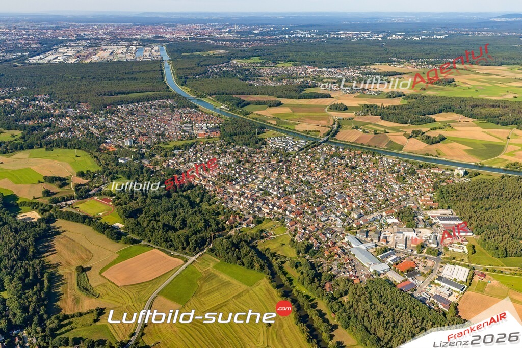Katzwang Nürnberg Bild- Das Luftbild wurde 2025 vom UL-Flugzeug heraus erstellt ( keine Drohnen Bilder! ) - Hochauflösende Luftaufnahme -Nicht vergleichbar mit Google Maps oder Satelittenbilder- Die Geschenkidee !Mit Lizenz und Bildrechte bestellbar