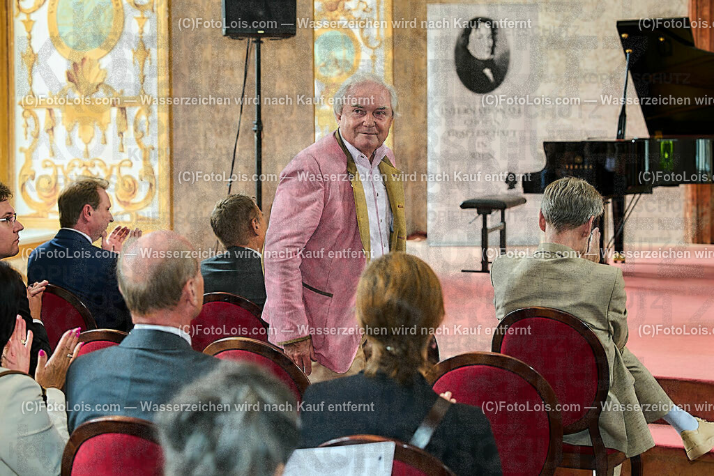 ALP0143_XXXIX_Chopin-Festival_Eroeffnung_Gerbautz Walter | (C)FotoLois.com, Alois Spandl, XXXIX. internationales CHOPIN-Festival in der Kartause Gaming, Eröffnung des Festivals mit Einmarsch der Goldhaubengruppe Lackenhof mit der Musikkapelle Gaming sowie den Ehrengästen und Eröffnungsansprachen in der Barockbibliothek, Fr 4. August 2023.