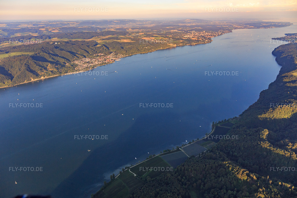 Luftbild: Überlinger See aus Westen in Sipplingen im Bundesland Baden-Württemberg in Deutschland. Foto: IMG_094374.jpg vom 27.08.2016 durch Werner Riehm/FLY-FOTO.de