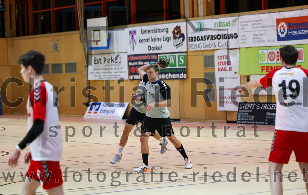 2023-01-21_044_SpVgg_Altenerding_gegen_SC_Eching | Erding, Deutschland, 21.01.2023:
Handball, Bezirksoberliga Männer 2022 / 2023, 12. Spieltag, SpVgg Altenerding gegen SC Eching, Endergebnis: 29:34

Foto: Christian Riedel / fotografie-riedel.net
