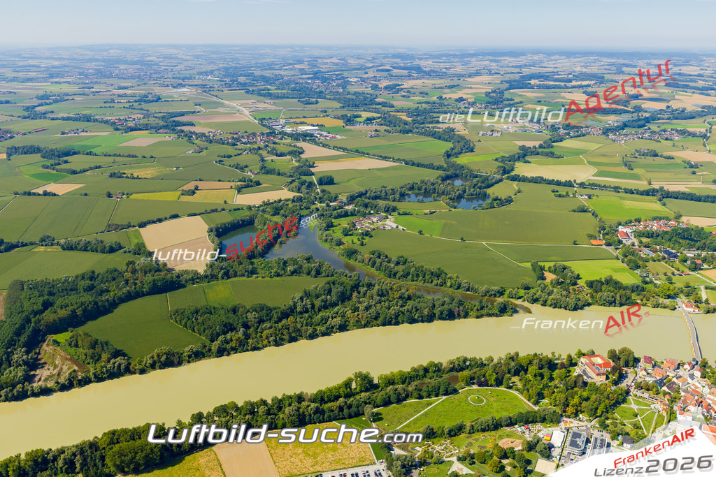 Weihmörting Neuhaus am Inn Bild- Das Luftbild wurde 2025 vom UL-Flugzeug heraus erstellt ( keine Drohnen Bilder! ) - Hochauflösende Luftaufnahme -Nicht vergleichbar mit Google Maps oder Satelittenbilder- Die Geschenkidee !Mit Lizenz und Bildrechte bestellbar