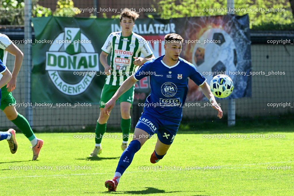 SV Donau vs. Union Matrei | #7 Enrico Sebastian Schubert Union Matrei, #8 Luca Thaler SV Donau, SV Donau vs. Union Matrei, SV Donau vs. Union Matrei am 03.05.2026 in Klagenfurt (Sportplatz Donau), Austria, (Photo by Bernd Stefan)