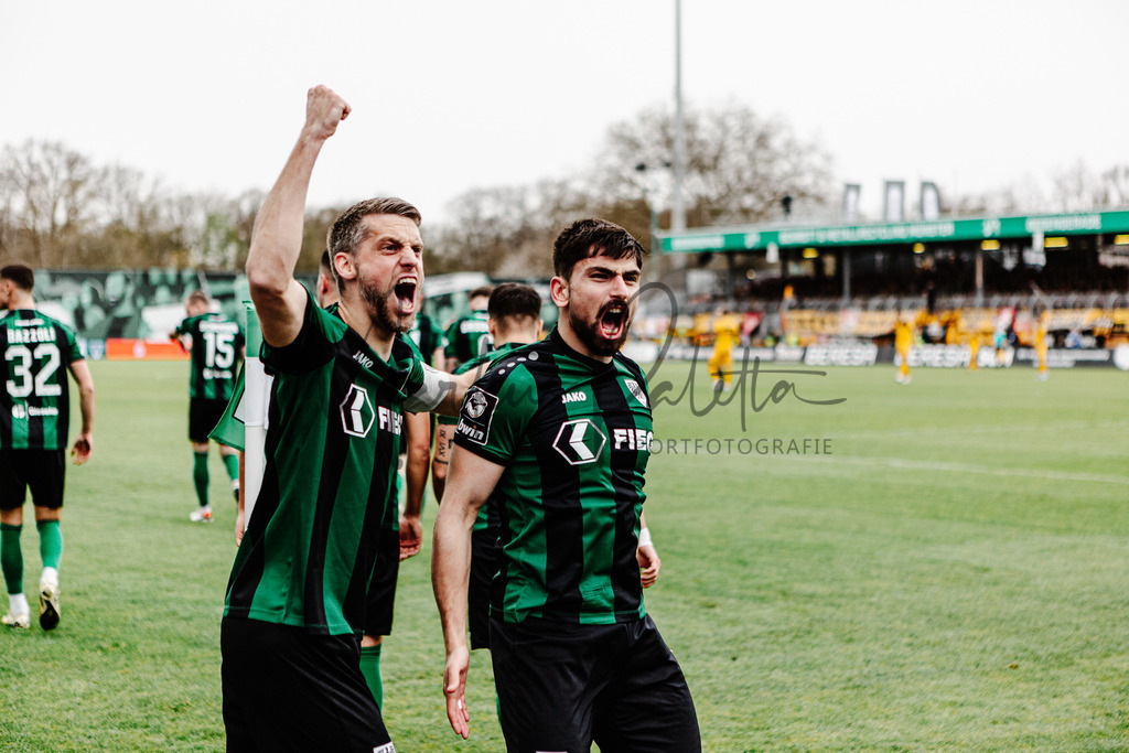 3. Liga, Saison 2023/24, 31. Spieltag: SC Preußen Münster - Dynamo Dresden | Münster, 30.03.2024: 3. Liga, 31. Spieltag, SC Preußen Münster gegen Dynamo Dresden im LVM-Preußenstadion in Münster. Foto: sportfotografie.ms | Markus Paletta - Realisiert mit Pictrs.com