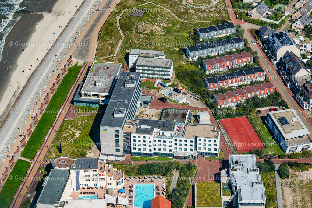 Norderney_Klinik_Norderney_ELS_7666050923 | NORDERNEY 05.09.2023 Klinikgelände des Krankenhauses " Klinik Norderney " in Norderney im Bundesland Niedersachsen, Deutschland. // Hospital grounds of the Clinic " Klinik Norderney " in Norderney in the state Lower Saxony, Germany. Foto: Martin Elsen
