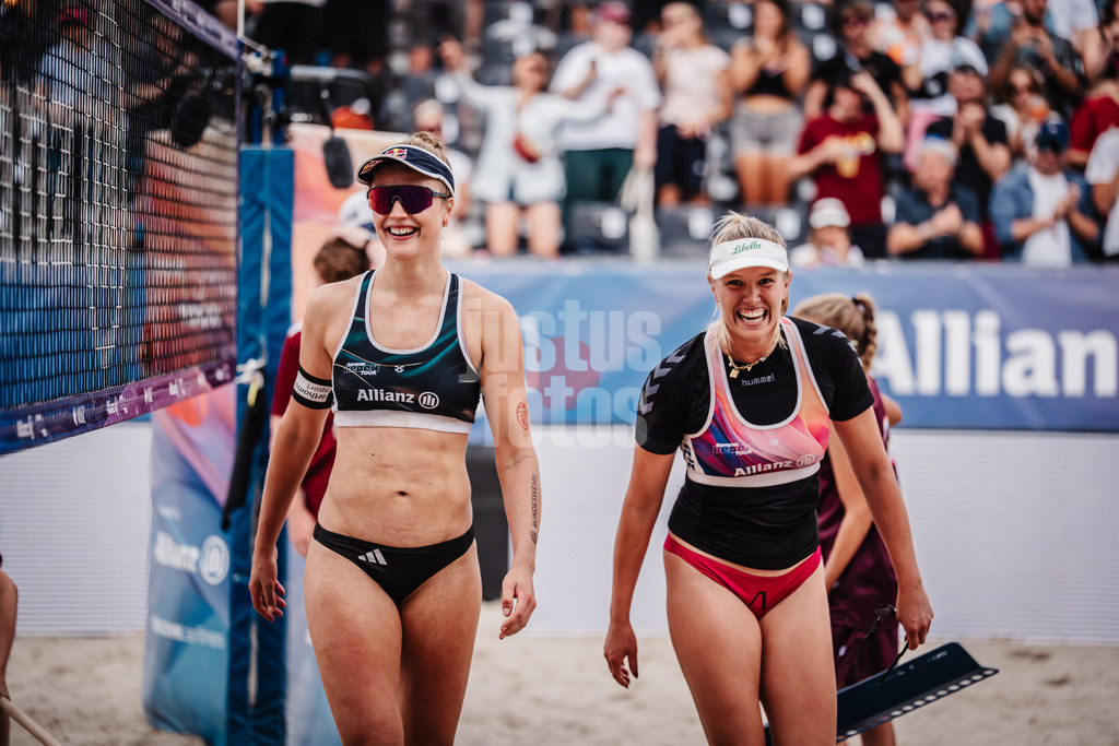 Beachvolleyball | Frauen | Deutsche Meisterschaften 2025 Timmendorfer Strand | 04.09.2025 | v.l. Svenja Müller und Chenoa Christ