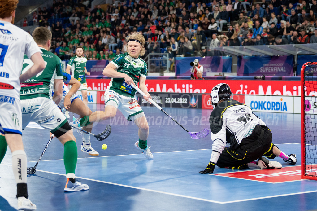 SV Wiler-Ersigen vs GC Unihockey - 23. April 2022 | SV Wiler-Ersigen vs GC Unihockey
Stimo Arena, Kloten
#91 Joonas Pylsy (SV Wiler-Ersigen)
Bild: Sportfotografie Markus Aeschimann | www.markus-aeschimann.ch - Realisiert mit Pictrs.com