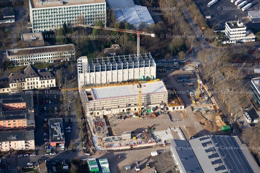 Luftbild Rheinlandhallen Krefeld-8149 | Luftbildfotografie Baustelle zum Neubau der "Rheinlandhallen" Sport-Essemble an der De-Greiff-Straße, Mengelbergstraße in Krefeld im Ruhrgebiet im Bundesland Nordrhein-Westfalen, Deutschland. - Realisiert mit Pictrs.com