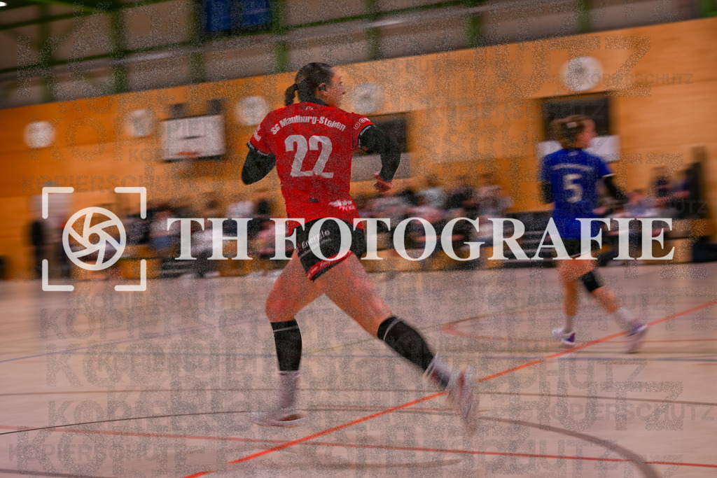 GER, SG Maulburg/Steinen - TuS Helmlingen, Handball, Suedbadenliga, 14. Spieltag, Saison 2023/2024, 17.02.2024 | Maike Hartmann (SG Maulburg/Steinen, #22)

GER, SG Maulburg/Steinen - TuS Helmlingen, Handball, Suedbadenliga, 14. Spieltag, Saison 2023/2024, 17.02.2024

Foto: TH Fotografie/Thomas Hess