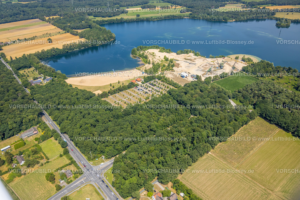 Voerde220702950 | Luftbild, Strandbad Tenderingssee und Kieswerk Hünxe, Bruckhausen, Hünxe, Ruhrgebiet, Nordrhein-Westfalen, Deutschland
