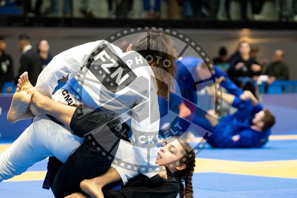 20240121PBB5526 | Fighters compete during the second day of the IBJJF European Championship in Paris, France, on January 21, 2024.