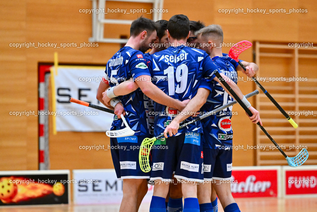 VSV Unihockey vs. KAC Floorball 4.2.2023 | Jubel VSV Unihockey Mannschaft