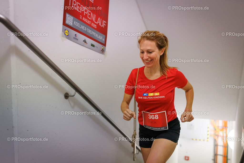 KölnTurm Treppenlauf; Köln, 03.08.2025 | Impressionen vom KölnTurm Treppenlauf am 03.08.2025 in Köln (Nordrhein-Westfalen). 