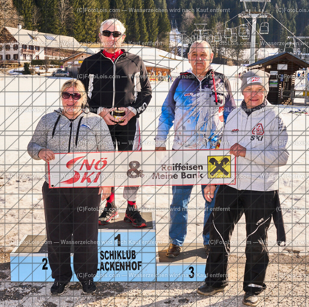 ALP0775_MastersCup-RTL-I_LKHF_Siegerehrung | NÖ Raiffeisen MastersCup, Jugend - Damen - Herren, Riesentorlauf-Rennen 1 auf der Fuchswaldpiste, durchführender Verein: Schiklub Lackenhof, So 9. Februar 2025.