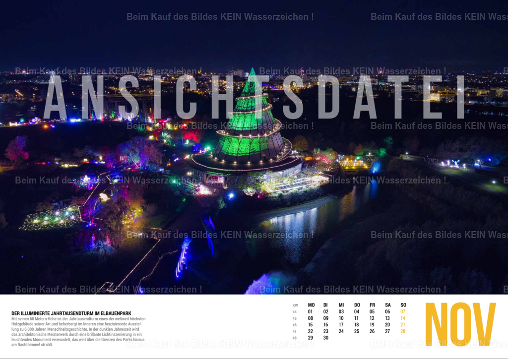 11_Magdeburg_Luftbild_Kalender_2027_November | Magdeburger Wandkalender mit Luftbildern für Firmen 2027 - Realisiert mit Pictrs.com