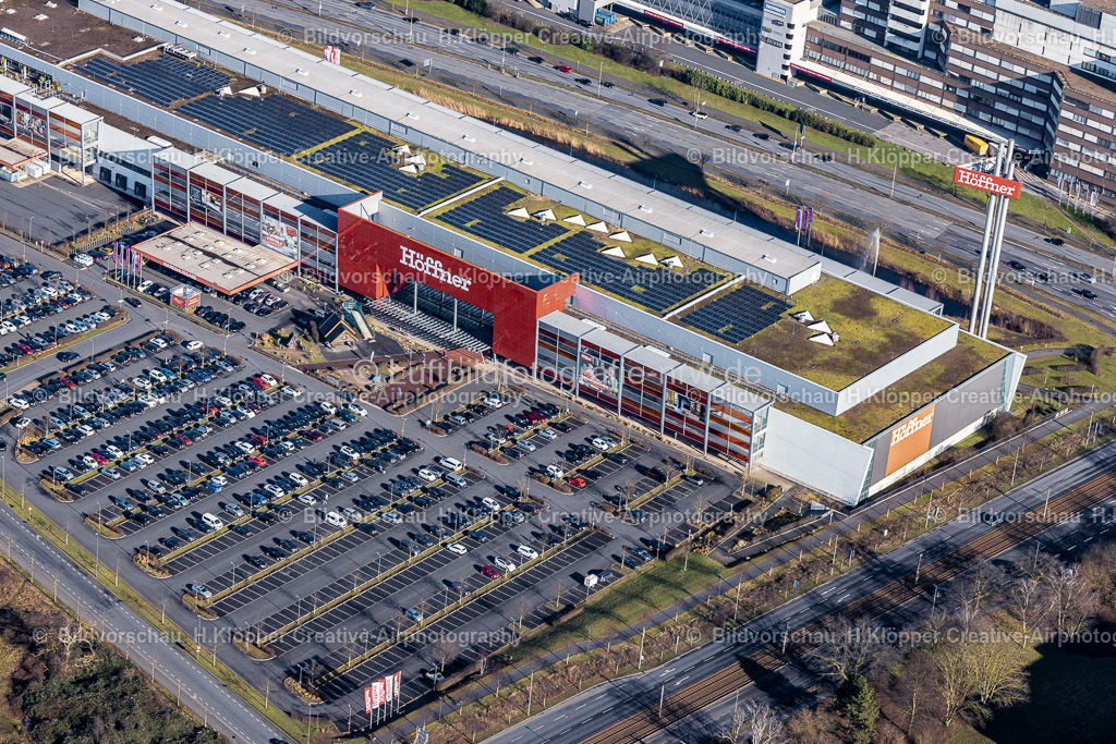 Luftbilder Neuss -6694 | Luftbild Gebäude des Einrichtungshaus - Möbelmarkt " Höffner "an der Schanzenstraße in Neuss - Realisiert mit Pictrs.com