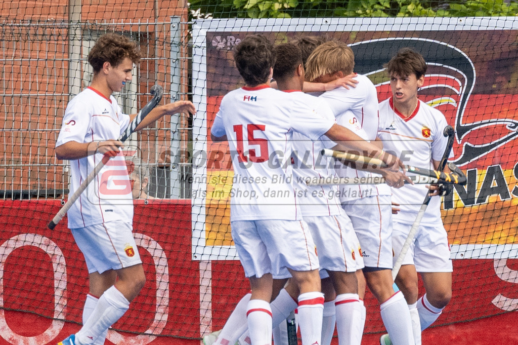 SFE_20230716_0169 | EuroHockey EM U18 Boys 3th 4th Netherlands vs Spain am 16.07.2023 in Krefeld (Gerd-Wellen-Hockeyanlage), Photo: Stephan Fehrmann 2023 (Sports-Gallery)