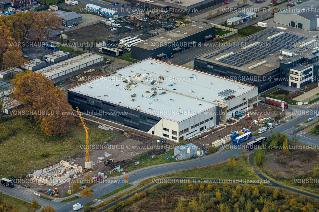 Gelsenkirchen231102916 | Luftbild, Industriepark Schalker Verein, Gewerbegebiet Europastraße, umgeben von herbstlichen Laubbäumen, Altstadt, Gelsenkirchen, Ruhrgebiet, Nordrhein-Westfalen, Deutschland