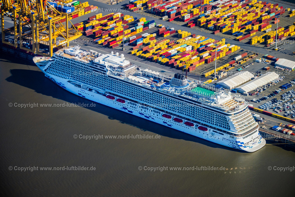Bremerhaven_Kreuzfahrtschiff_Aroya_Valetta_ELS_5313050924 | BREMERHAVEN 20.04.2024 Kreuzfahrt- Passagier- und Fahrgast- Schiff " Aroya Valetta " an der Pier in Bremerhaven im Bundesland Bremen, Deutschland. // Cruise and passenger ship " Aroya Valetta " in Bremerhaven in the state Bremen, Germany. Foto: Martin Elsen