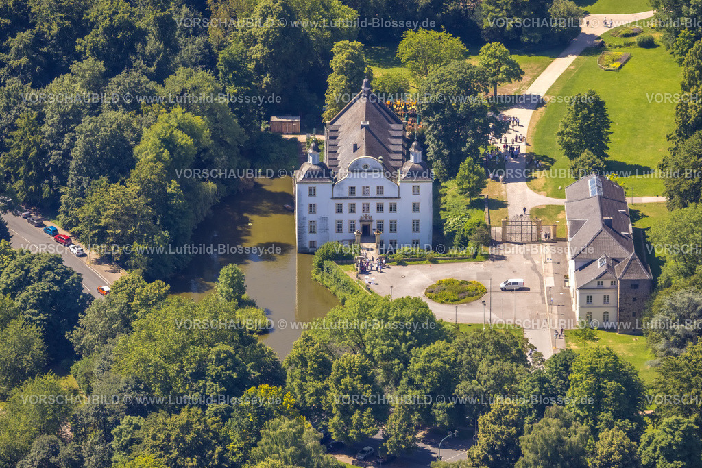 Essen230702706 | Luftbild, Wasserschloss Borbeck, Borbeck-Mitte, Essen, Ruhrgebiet, Nordrhein-Westfalen, Deutschland