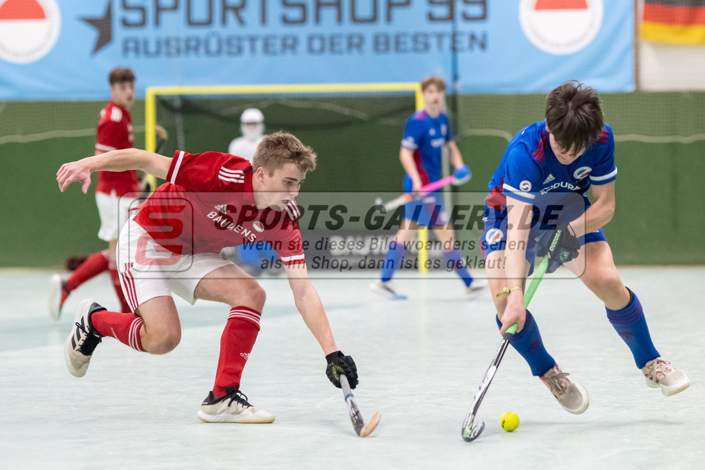 SFE_20230305_0069 | Deutsche Meisterschaft Männliche U16 Halle 2023 am 05.03.2023 in Köln (KTHC Stadion Rot-Weiss Köln Tennis and Hockey Club), Photo: Stephan Fehrmann 2022 (Sports-Gallery)