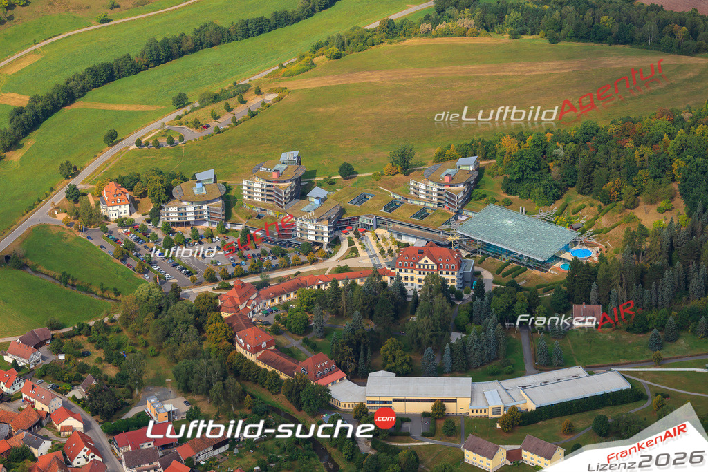 Die Luftaufnahme der Stadt Bad-colberg-heldburg wurde vom UL-Flugzeug heraus erstellt ( keine Drohne )- hohe Auflösung für beste Qualität