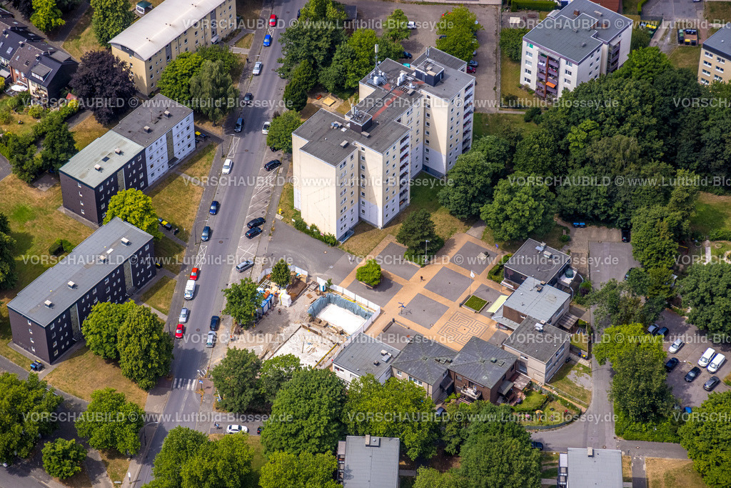 Castrop-Rauxel220706604 | Luftbild, Hochhäuser Wohngebiet Städteviertel, Deininghausen, Castrop-Rauxel, Ruhrgebiet, Nordrhein-Westfalen, Deutschland