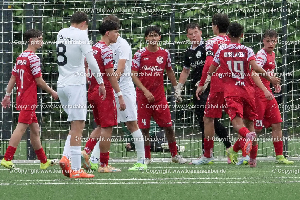 Fußball : C-Junioren : Aufstieg Regionalliga West : SUS 09 Dinslaken - Vfb 03 Hilden am 04.06.2026 in Dinslaken | Fußball : C-Junioren : Aufstieg Regionalliga West : SUS 09 Dinslaken (rotr Trikots)- Vfb 03 Hilden (weiße Trikots) am 04.06.2026 in Dinslaken - Realisiert mit Pictrs.com