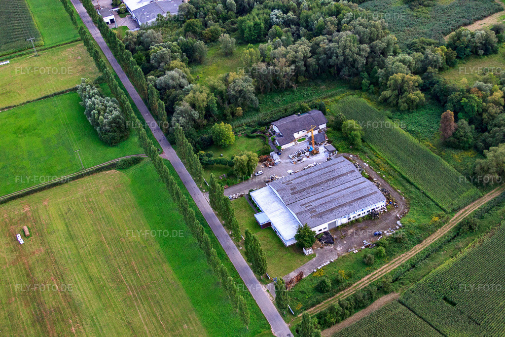 Luftbild: Industriegebiet Am Bruchbach im Ortsteil Schaidt in Wörth im Bundesland Rheinland-Pfalz in Deutschland. Foto: IMG_44231.jpg vom 17.08.2011 durch Werner Riehm/FLY-FOTO.de