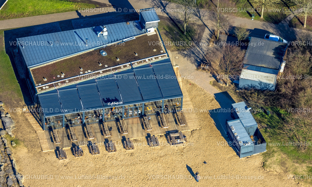 Luenen230203825 | Luftbild, Cafe Seepark, Horstmar, Lünen, Ruhrgebiet, Nordrhein-Westfalen, Deutschland