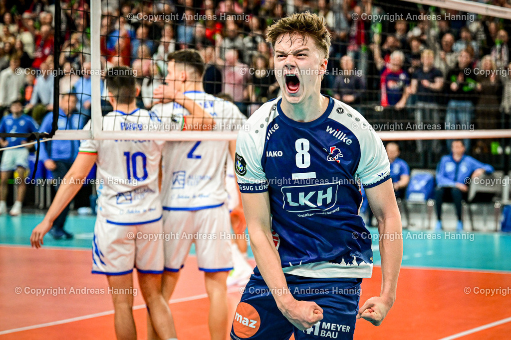 Volleyball I Herren I Saison 2024-2025 I Champions League Volley I 4th Round Leg 4  CLVM 84 I SVG Lüneburg - Levski SOFIA I 18.12.2024 | a-hannig - Realisiert mit Pictrs.com