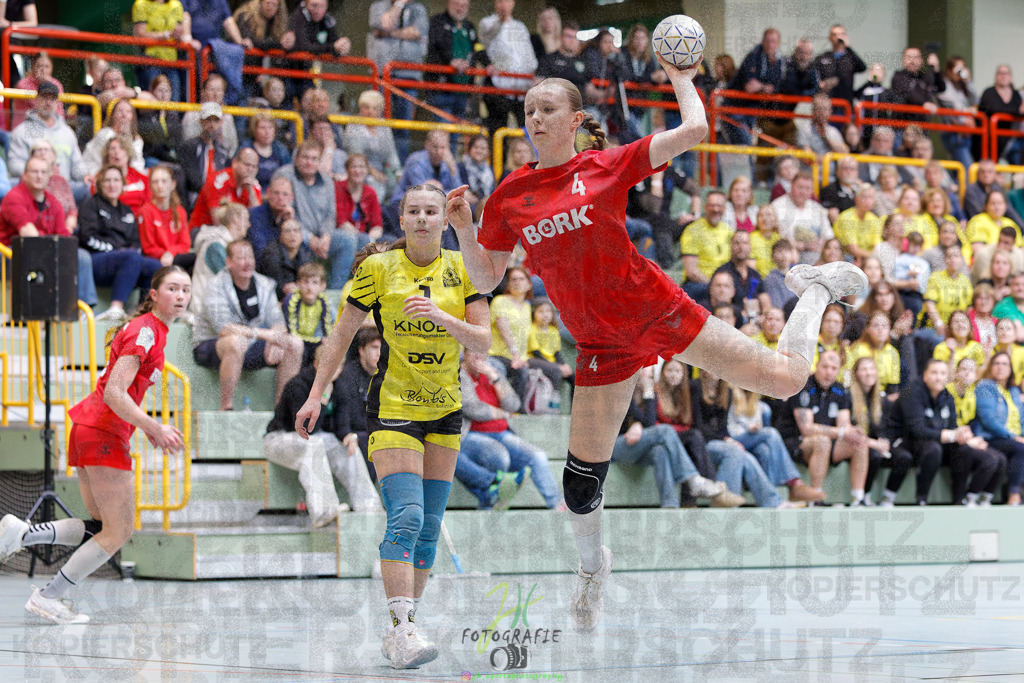 Hessenmeisterschaft wJC - Finale; HSG Kleenheim - HSG Weiterstadt/ Braunsh.Worf. | Hessenmeisterschaft wJC - Finale; HSG Kleenheim - HSG Weiterstadt/ Braunsh.Worf. am 22.03.2025 in Biedenkopf (Sporthalle Lahntalschule)Photo © 2025 - Jörg Heinrich - Realisiert mit Pictrs.com