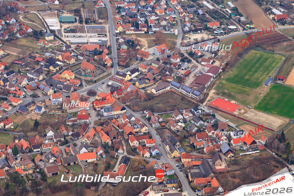 Das Luftbild der Stadt Effeltrich wurde 2018 vom Flugzeug heraus erstellt (keine Drohne) Aufnahmehöhe ca.400 Meter- hohe Auflösung für beste Druck-Qualität