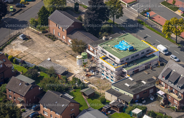 Hamm230900052 | Luftbild, Baustelle mit Neubau an der Ahlener Straße 74, Stadtbezirk Heessen, Hamm, Ruhrgebiet, Nordrhein-Westfalen, Deutschland