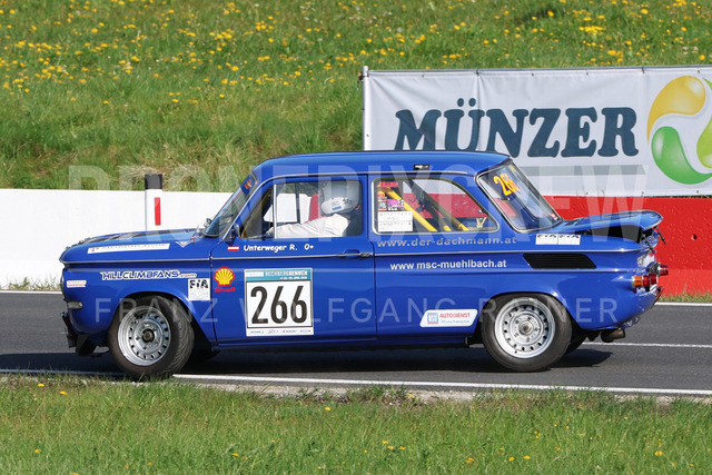 FIA Historic Hill Climb Championship – Rechberg 2026    | Historic race car in action during the FIA Historic Hill Climb Championship at Rechberg, held from 24 to 26 April 2026 near Tulwitz, Styria, Austria. The image shows Rene UNTERWEGER (AUT) NSU TT 1200.     
