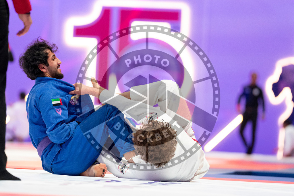 20231109PBB5894 | Fighters compete during the AJP World Professional Championship in the Mubadala Arena in Abu Dhabi, Arab United Emirates, on November 9, 2023.