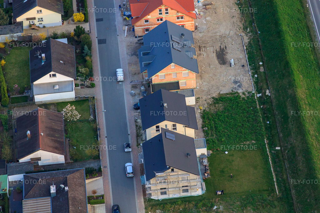 Luftbild: Forstlandallee in Jockgrim im Bundesland Rheinland-Pfalz in Deutschland. Foto: IMG_63408.jpg vom 28.03.2014 durch Werner Riehm/FLY-FOTO.de