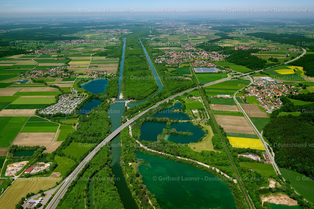 2902625 | Landschaft bei Kellmünz an der Iller mit A7 und Illerkanal